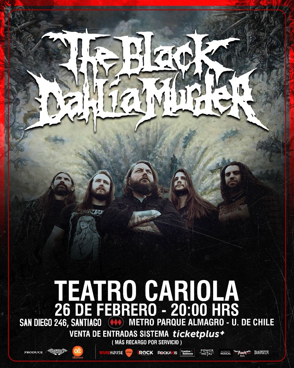 Con su reciente disco: The Black Dahlia Murder vuelve a Chile